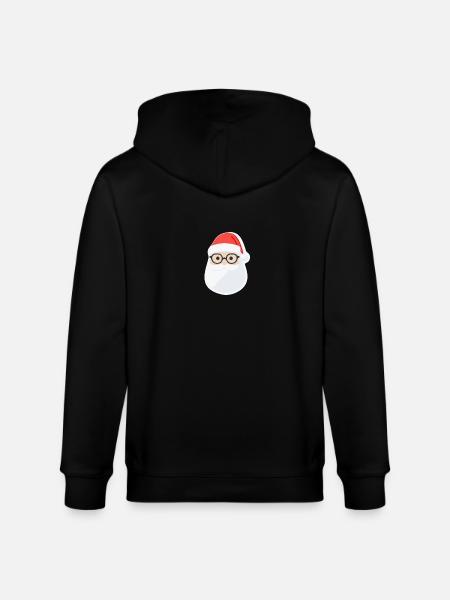 Santa Claus - illustration - Stanley/Stella CULTIVATOR Unisex Organic Hooded Jacket - black