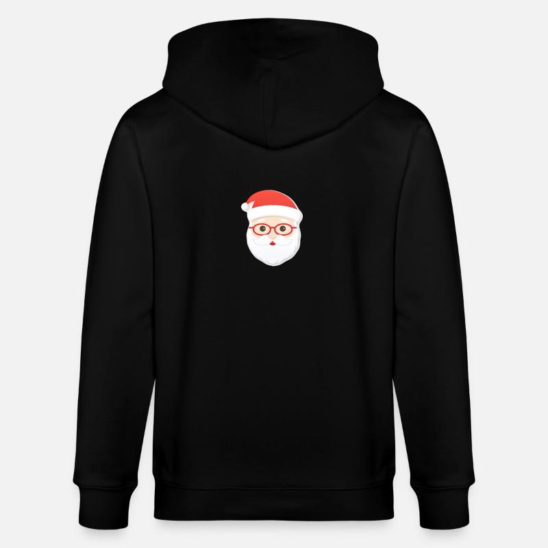 Père Noël - illustration - Veste à capuche bio CULTIVATOR Stanley/Stella Unisexe - noir