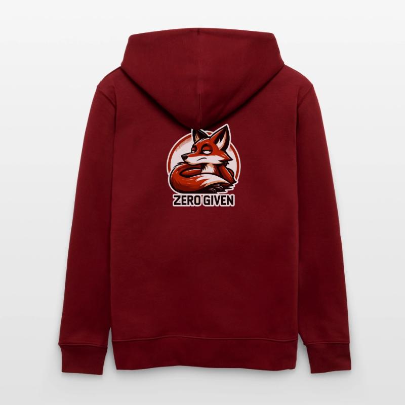Zero Given - Fox Illustration Stanley/Stella CULTIVATOR  Unisex Organic Hooded Jacket