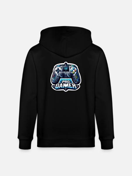 Pro Gamer - Controller Illustration - Stanley/Stella CULTIVATOR  Unisex Organic Hooded Jacket - black