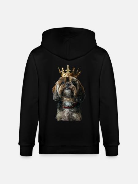 Lhasa Apso - Stanley/Stella Unisex Bio-Kapuzenjacke CULTIVATOR - Schwarz