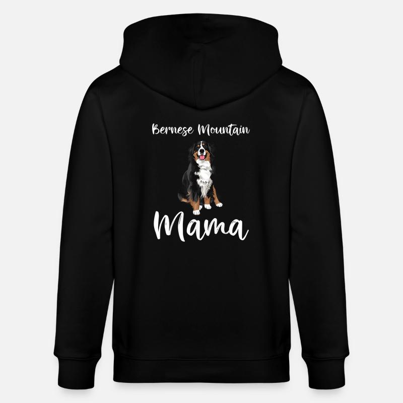 Maman bernoise - Veste à capuche bio CULTIVATOR Stanley/Stella Unisexe - noir