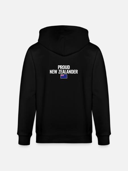 Fier drapeau néo-zélandais - Veste à capuche bio CULTIVATOR Stanley/Stella Unisexe - noir