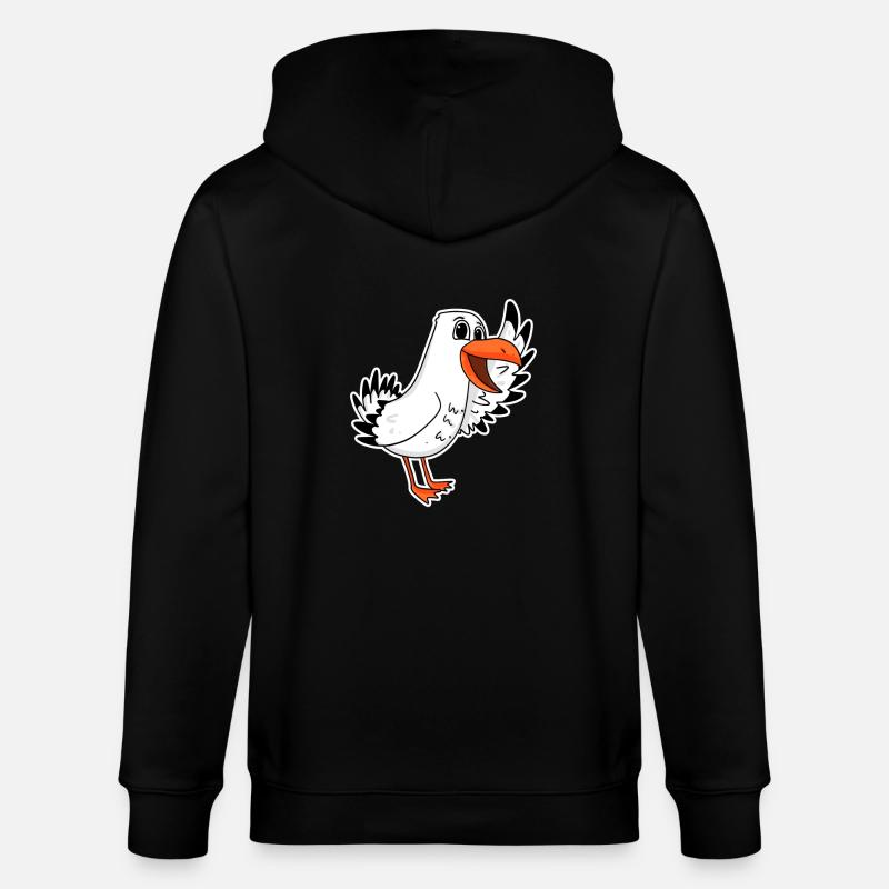 Mouette mer - Veste à capuche bio CULTIVATOR Stanley/Stella Unisexe - noir