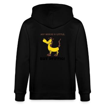 Petit mais intelligent - Veste à capuche bio CULTIVATOR Stanley/Stella Unisexe - noir - Dos - Anna (173cm)