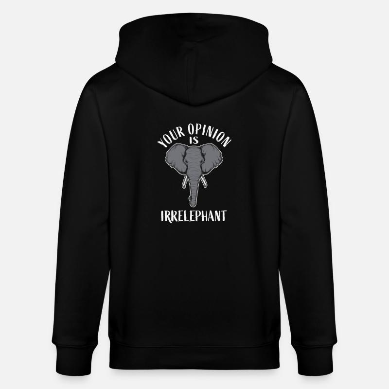 Votre avis est Irrelephant - Veste à capuche bio CULTIVATOR Stanley/Stella Unisexe - noir