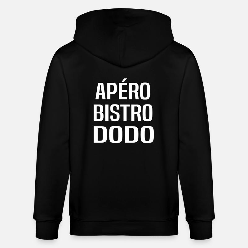 Apéro bistro dodo - Veste à capuche bio CULTIVATOR Stanley/Stella Unisexe - noir
