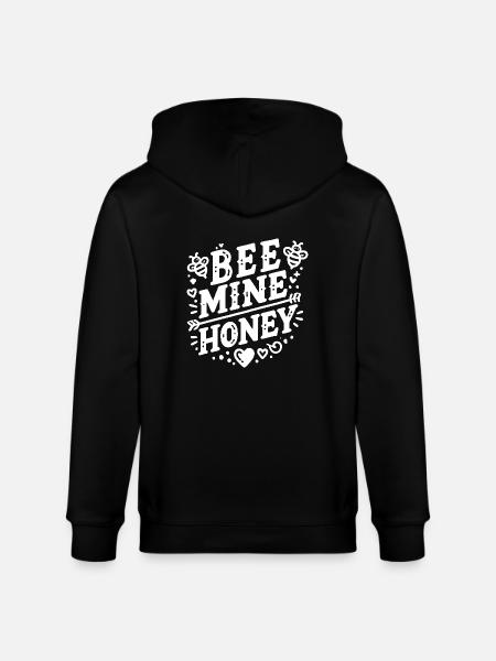 Bee Mine Honey - Stanley/Stella CULTIVATOR Unisex Organic Hooded Jacket - black