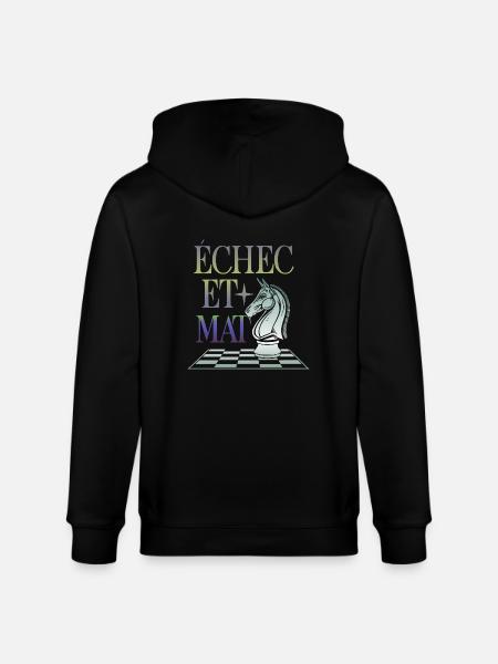 Echec et Mat - Veste à capuche bio CULTIVATOR Stanley/Stella Unisexe - noir