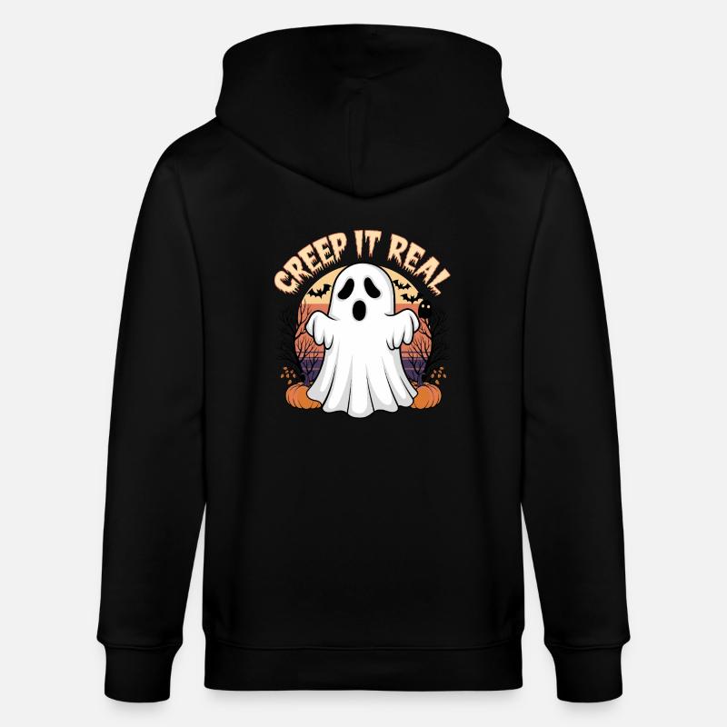 Grusel es echt - Stanley/Stella Unisex Bio-Kapuzenjacke CULTIVATOR  - Schwarz