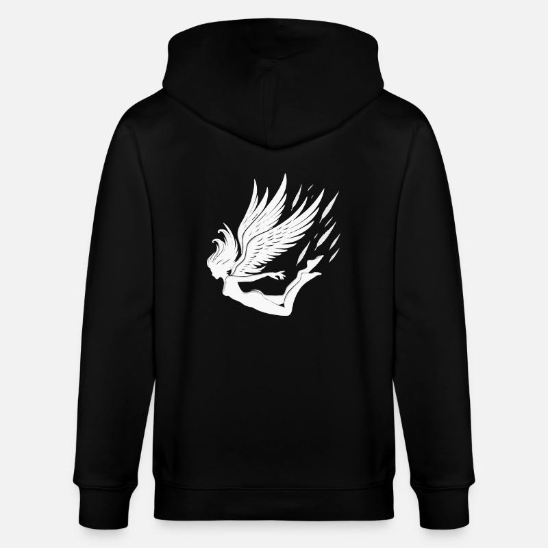 Fallender Engel - Stanley/Stella Unisex Bio-Kapuzenjacke CULTIVATOR  - Schwarz