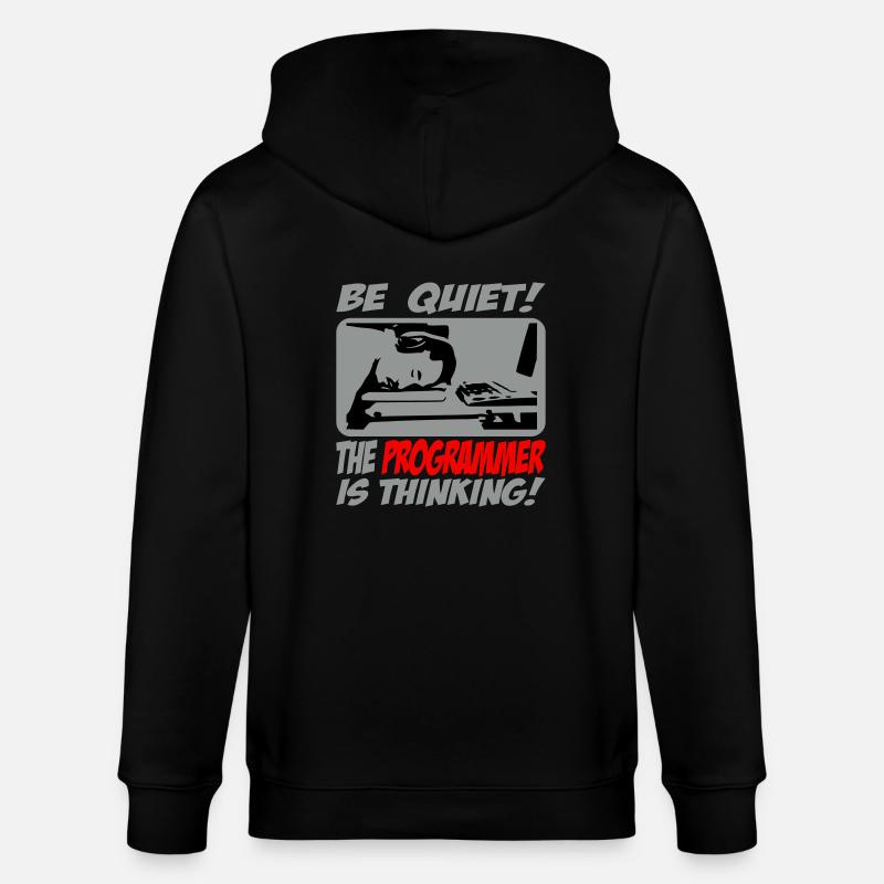 theprogrammer_3c - Veste à capuche bio CULTIVATOR Stanley/Stella Unisexe - noir