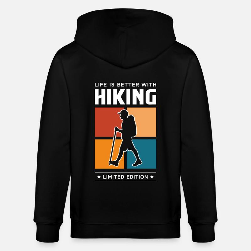 Randonnée - Veste à capuche bio CULTIVATOR Stanley/Stella Unisexe - noir