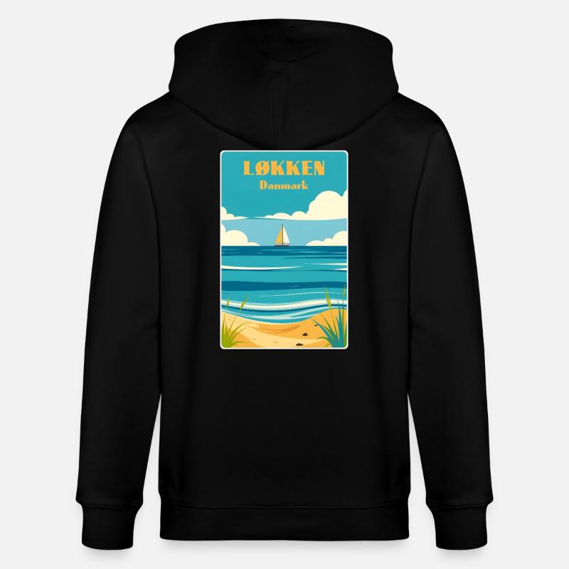 Løkken - Veste à capuche bio CULTIVATOR Stanley/Stella Unisexe - noir