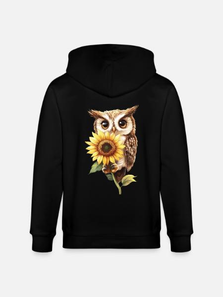 Schneeleopard - Stanley/Stella Unisex Bio-Kapuzenjacke CULTIVATOR  - Schwarz