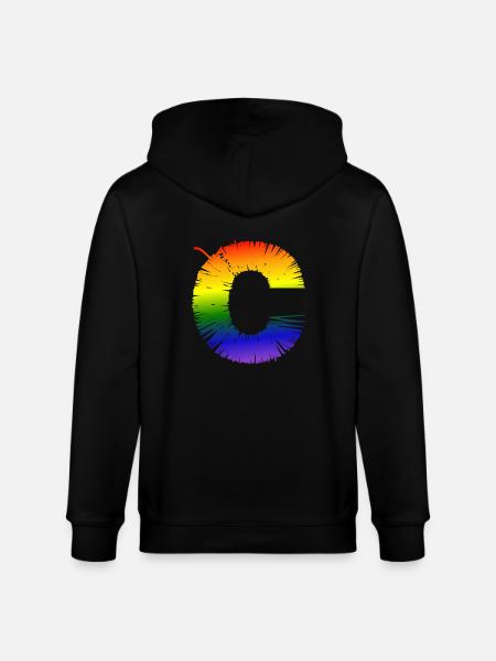 Rainobow C - Stanley/Stella CULTIVATOR  Unisex Organic Hooded Jacket - black