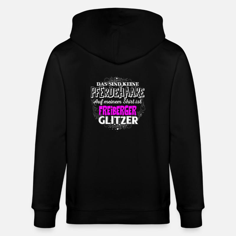 FREIBERGER - Glitzer - Stanley/Stella Unisex Bio-Kapuzenjacke CULTIVATOR  - Schwarz