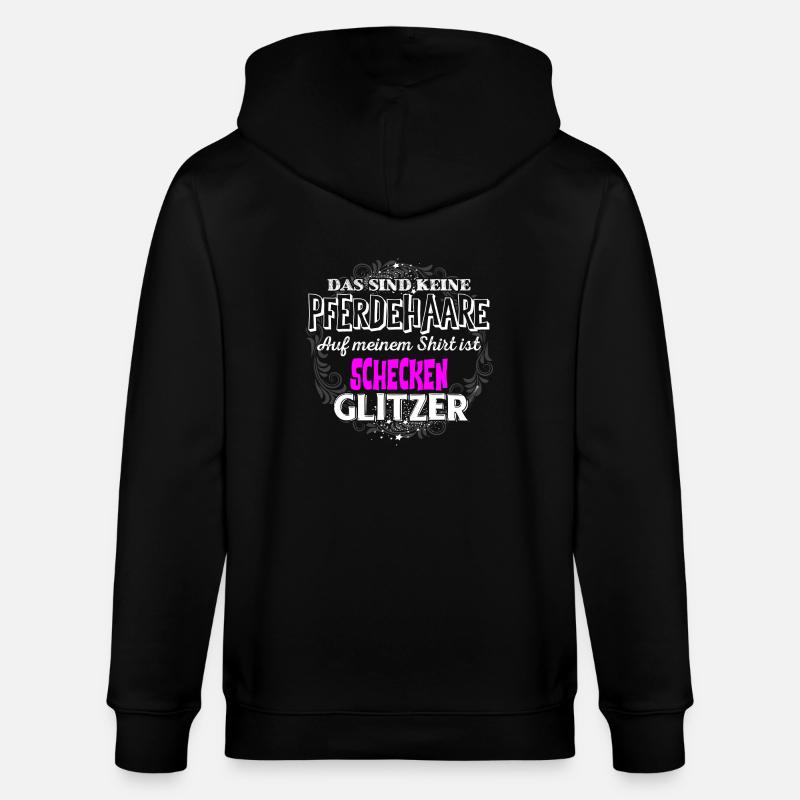 SCHECKEN - Glitzer - Stanley/Stella Unisex Bio-Kapuzenjacke CULTIVATOR  - Schwarz