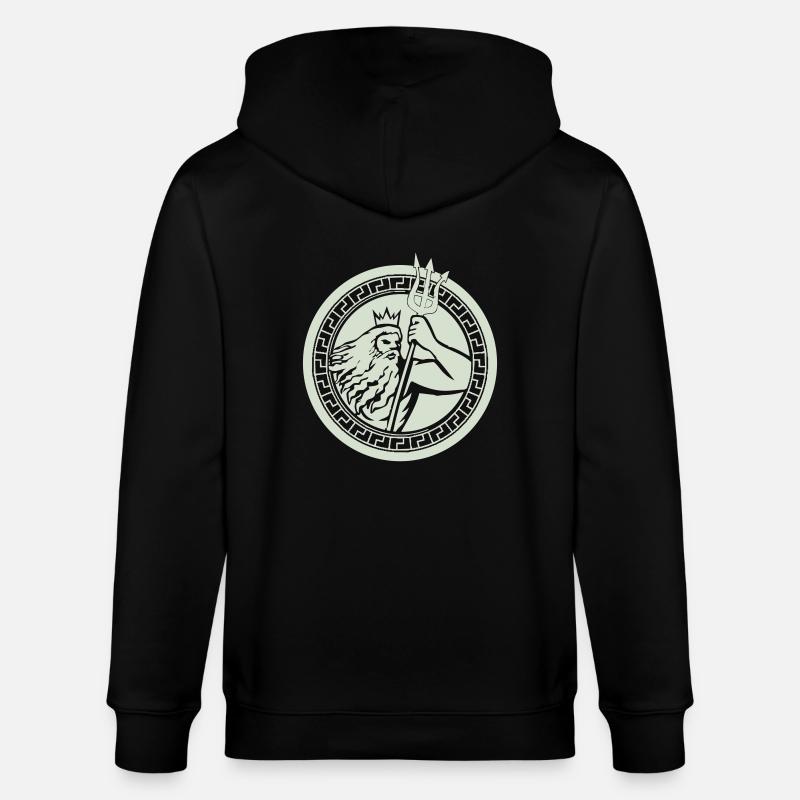poseidon triton - Stanley/Stella Unisex Bio-Kapuzenjacke CULTIVATOR  - Schwarz