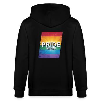 Mois de la fierté LGBTQ - Veste à capuche bio CULTIVATOR Stanley/Stella Unisexe - noir - Dos - Anna (173cm)