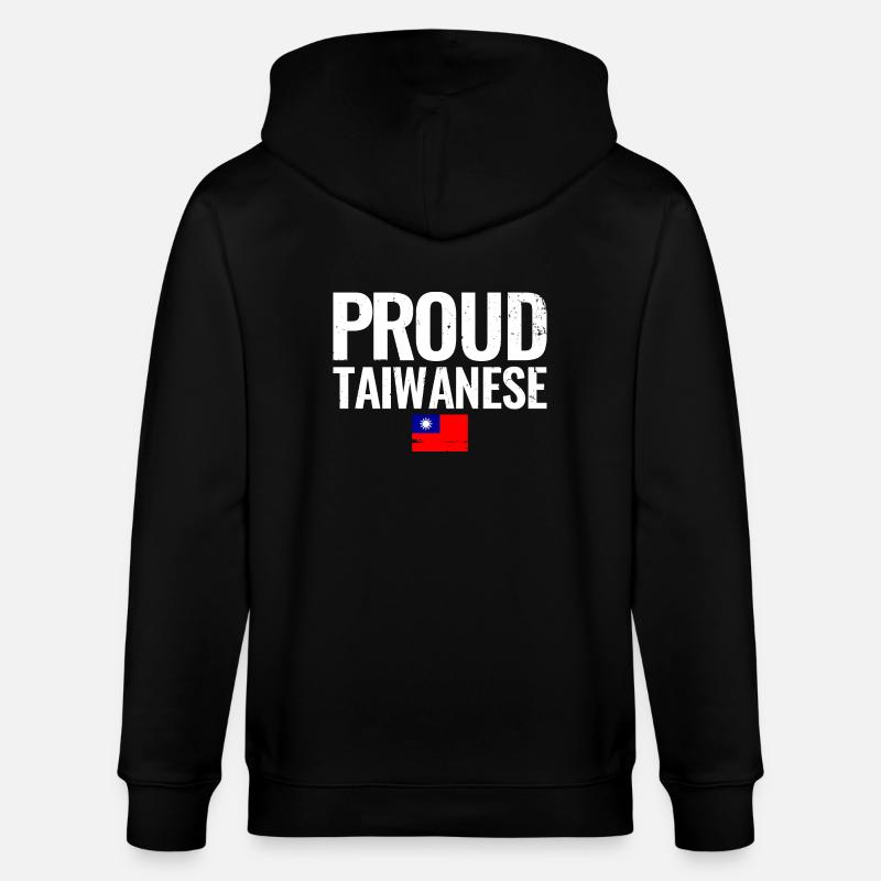 Fier drapeau taïwanais taïwanais - Veste à capuche bio CULTIVATOR Stanley/Stella Unisexe - noir