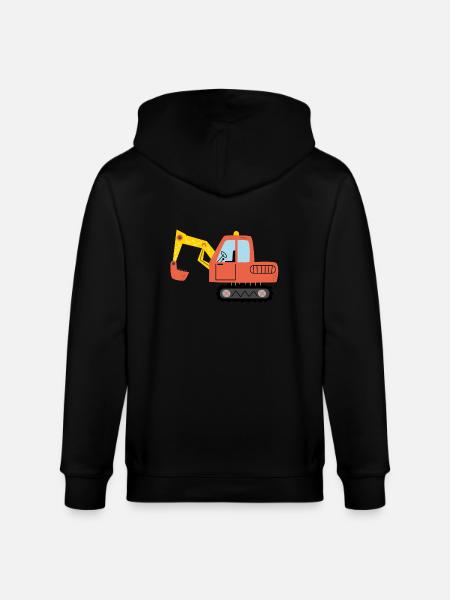 Baumaschinen Bagger Bagger Baustelle - Stanley/Stella Unisex Bio-Kapuzenjacke CULTIVATOR  - Schwarz