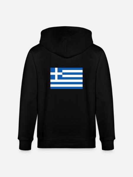 Griechenland - Stanley/Stella Unisex Bio-Kapuzenjacke CULTIVATOR - Schwarz