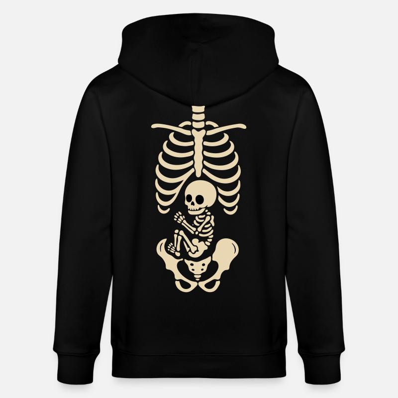 Squelette de maternité - Veste à capuche bio CULTIVATOR Stanley/Stella Unisexe - noir