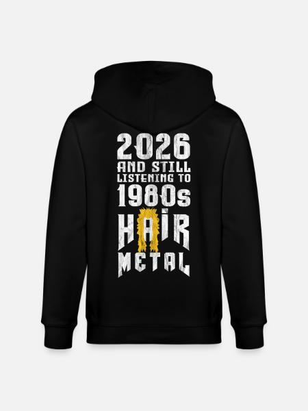 Hair Metal 2026 - Stanley/Stella CULTIVATOR Unisex Organic Hooded Jacket - black