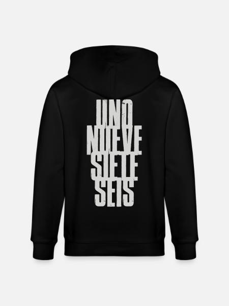 Uno Nueve Siete Seis 1976 - Stanley/Stella CULTIVATOR  Unisex Organic Hooded Jacket - black