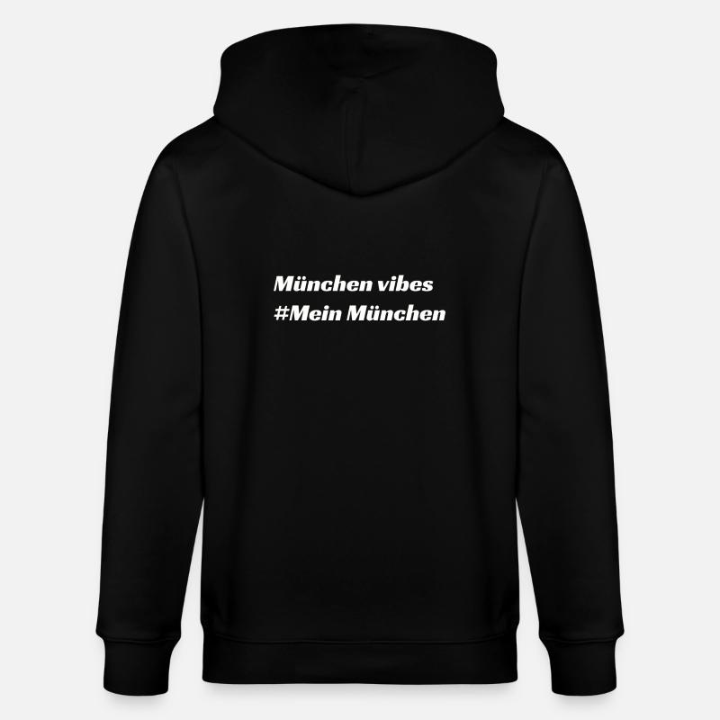 München - Stanley/Stella Unisex Bio-Kapuzenjacke CULTIVATOR  - Schwarz