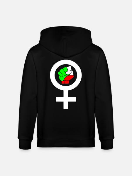 Women life freedom - Stanley/Stella CULTIVATOR Unisex Organic Hooded Jacket - black