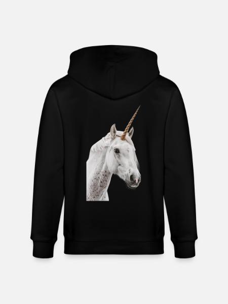 Unicorn - Stanley/Stella CULTIVATOR Unisex Organic Hooded Jacket - black