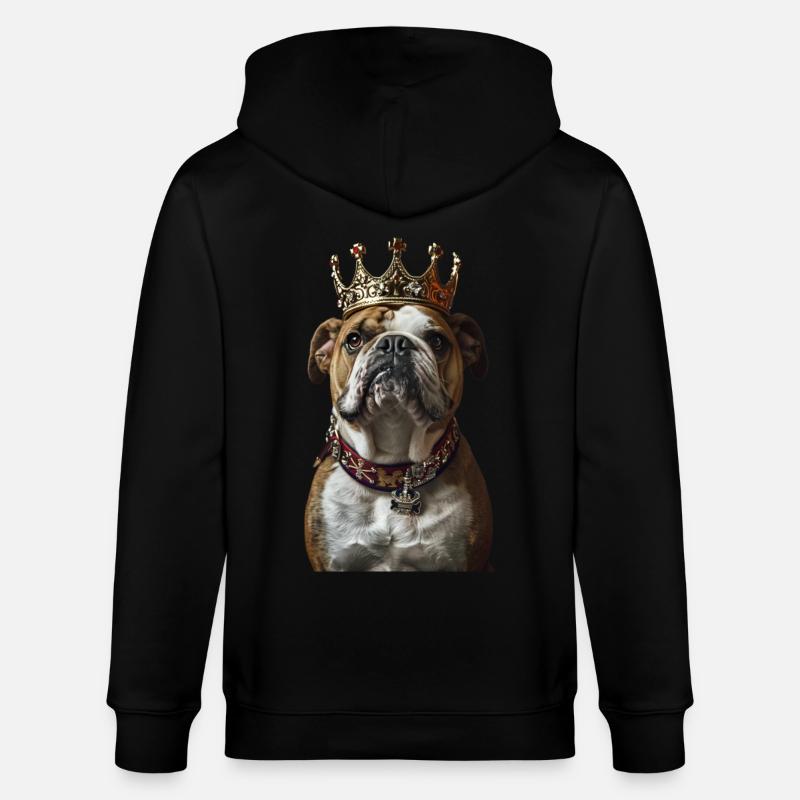 Bouledogue - Veste à capuche bio CULTIVATOR Stanley/Stella Unisexe - noir