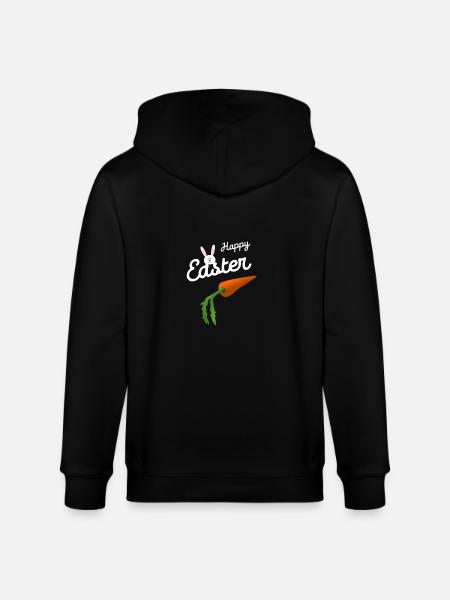 Easter Easter Happy Easter - Stanley/Stella CULTIVATOR Unisex Organic Hooded Jacket - black