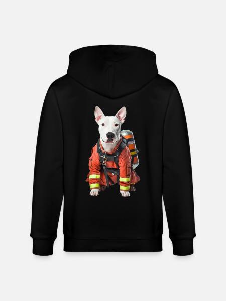 Bullterrier - Stanley/Stella Unisex Bio-Kapuzenjacke CULTIVATOR - Schwarz