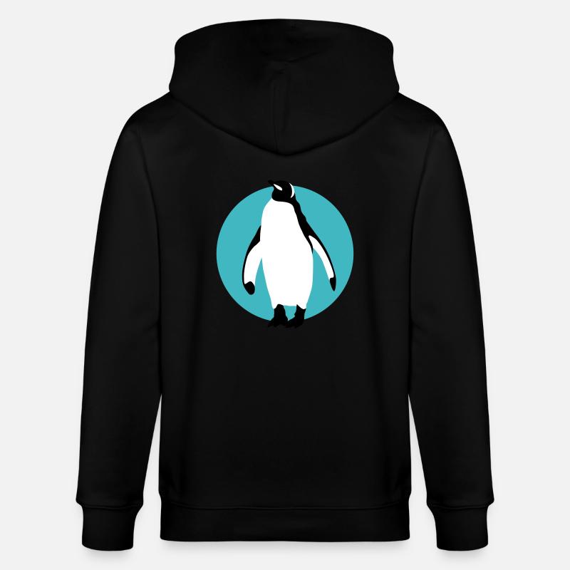 pinguin_032013_b_3c - Veste à capuche bio CULTIVATOR Stanley/Stella Unisexe - noir