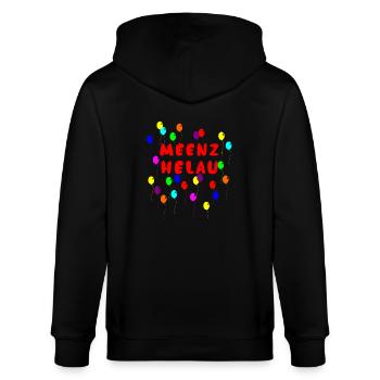 Meenz Heau Mainz Fasching Fastnacht Fassenacht - Stanley/Stella Unisex Bio-Kapuzenjacke CULTIVATOR  - Schwarz - Hinten - Anna (173cm)