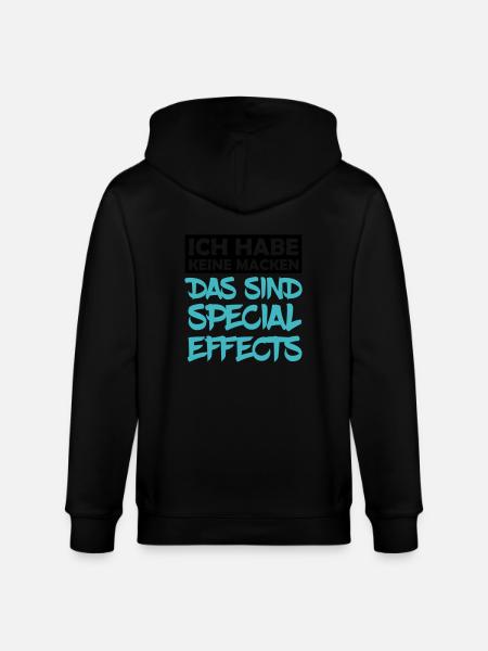 keine_macken_special_effects_2 - Stanley/Stella Unisex Bio-Kapuzenjacke CULTIVATOR - Schwarz