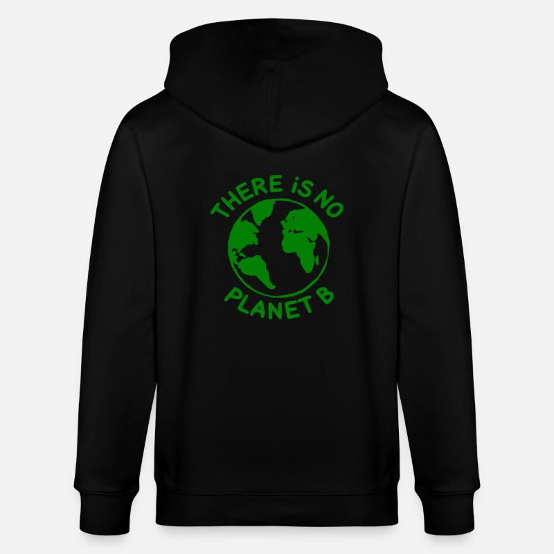 There is no planet B - Stanley/Stella Unisex Bio-Kapuzenjacke CULTIVATOR  - Schwarz