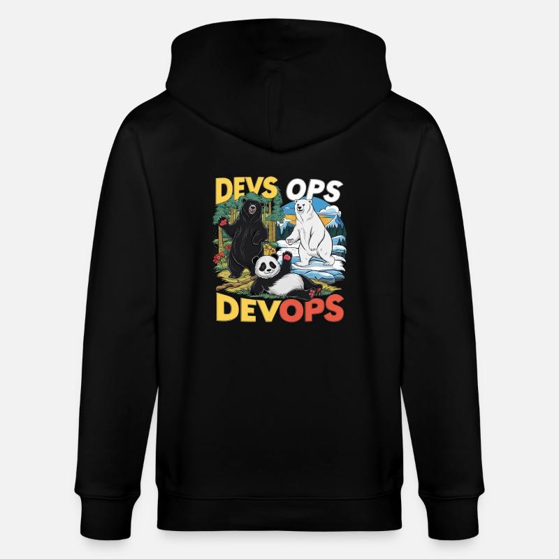Devops - Stanley/Stella Unisex Bio-Kapuzenjacke CULTIVATOR  - Schwarz