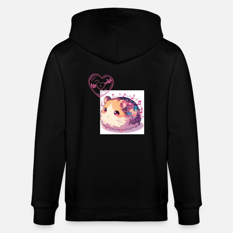 Hamster à Univeresum - Veste à capuche bio CULTIVATOR Stanley/Stella Unisexe - noir