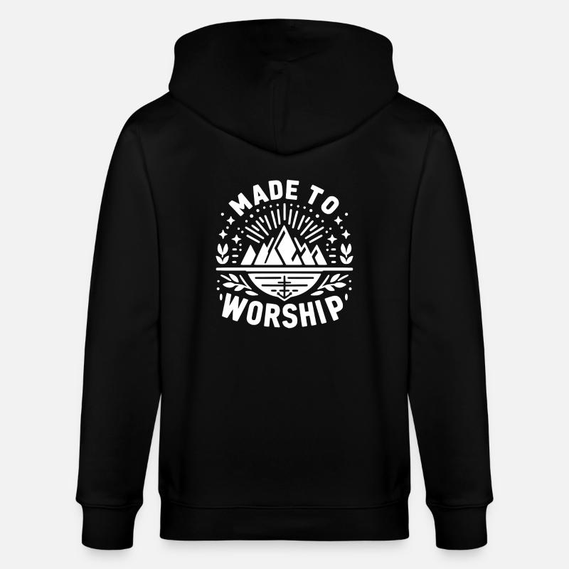 Fait pour adorer - Veste à capuche bio CULTIVATOR Stanley/Stella Unisexe - noir