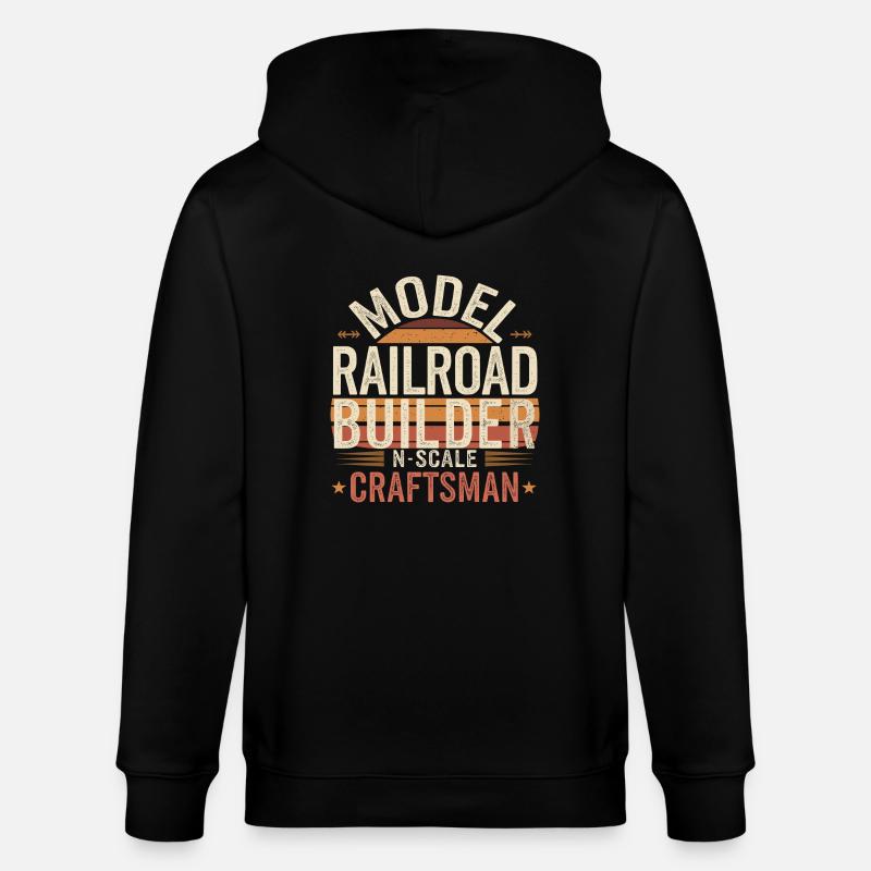 Le souci du détail : modélisme - Veste à capuche bio CULTIVATOR Stanley/Stella Unisexe - noir
