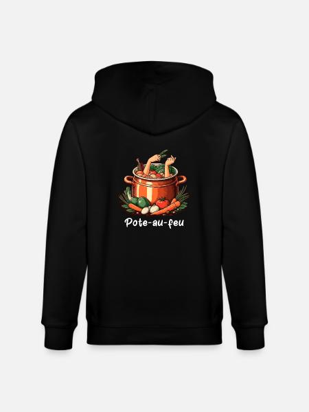 Pote au feu - Stanley/Stella Unisex Bio-Kapuzenjacke CULTIVATOR - Schwarz