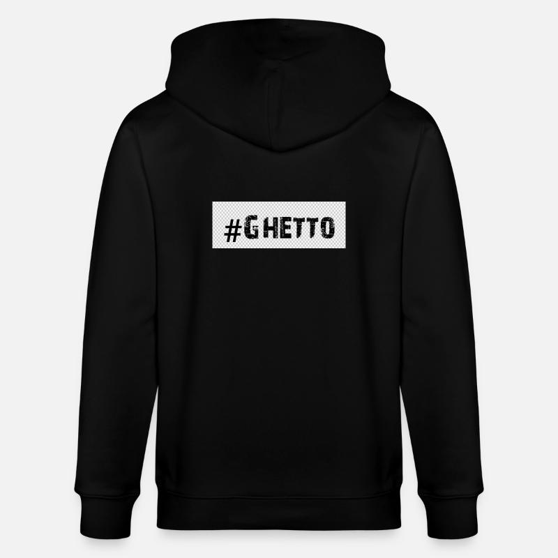 Ghetto - Veste à capuche bio CULTIVATOR Stanley/Stella Unisexe - noir