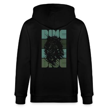 dive tauchverein taucher scuba tauchen - Stanley/Stella Unisex Bio-Kapuzenjacke CULTIVATOR  - Schwarz - Hinten - Anna (173cm)