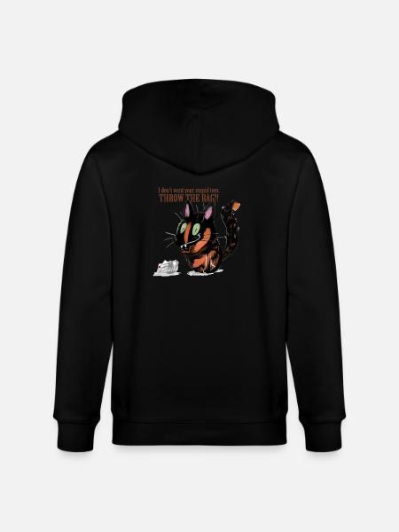 Throw the bag! - Stanley/Stella CULTIVATOR Unisex Organic Hooded Jacket - black