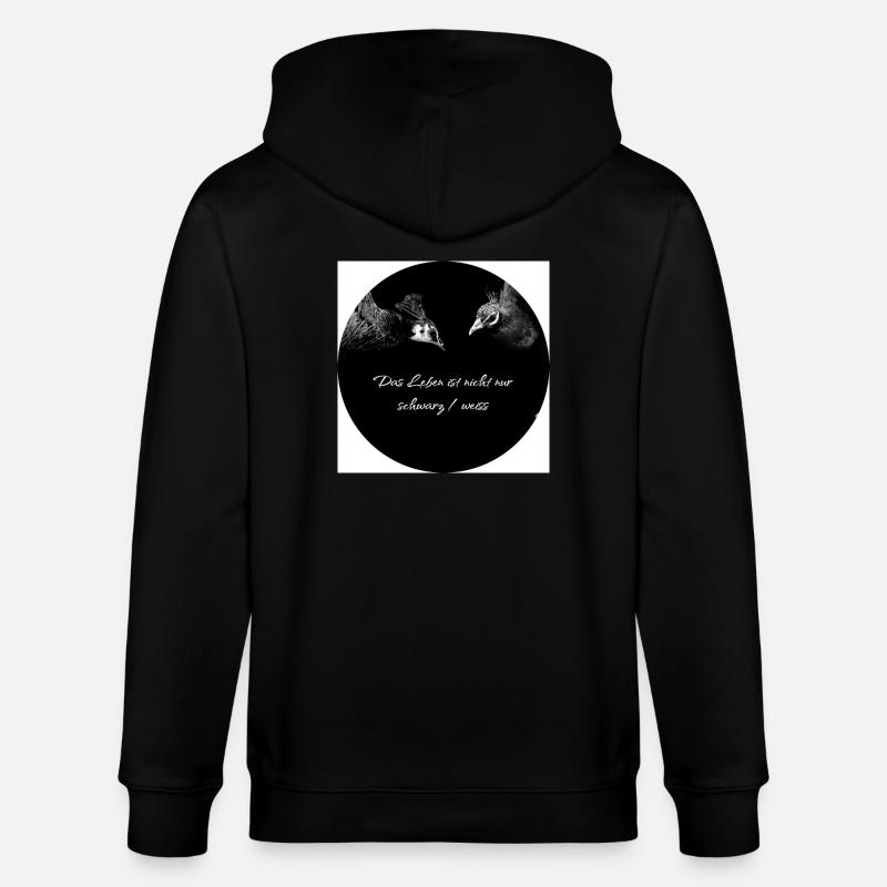 Pfau - Stanley/Stella Unisex Bio-Kapuzenjacke CULTIVATOR  - Schwarz