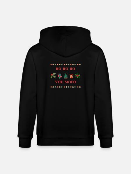 Ho Ho Ho You - Stanley/Stella CULTIVATOR Unisex Organic Hooded Jacket - black